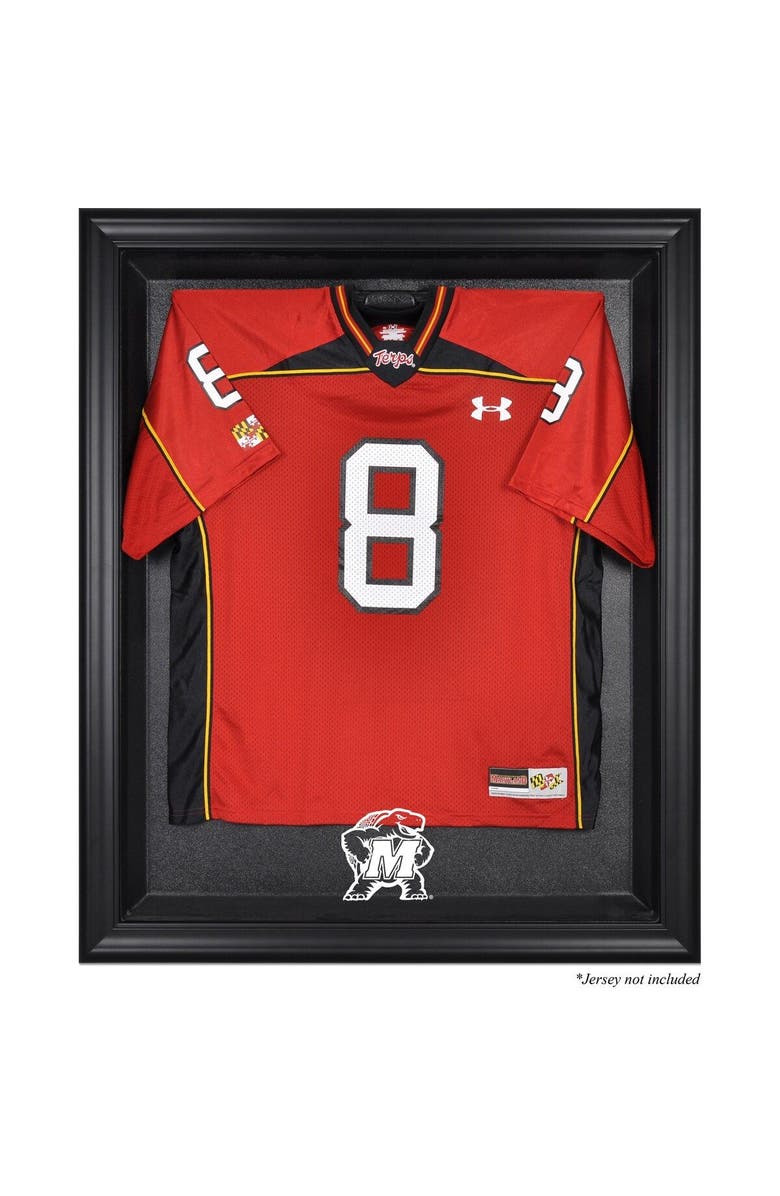 FANATICS AUTHENTIC Maryland Terrapins Black Framed Logo Jersey Display Case, Main, color, 
