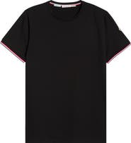 Moncler Tipped Cotton Stretch Jersey T-Shirt