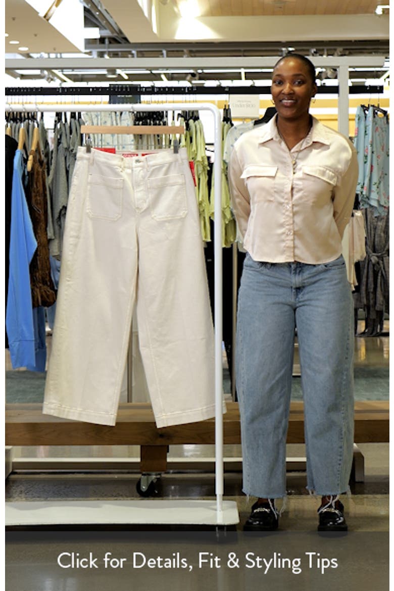 SPANXshape™ Authentic 360 Patch Pocket Crop Wide Leg Jeans video