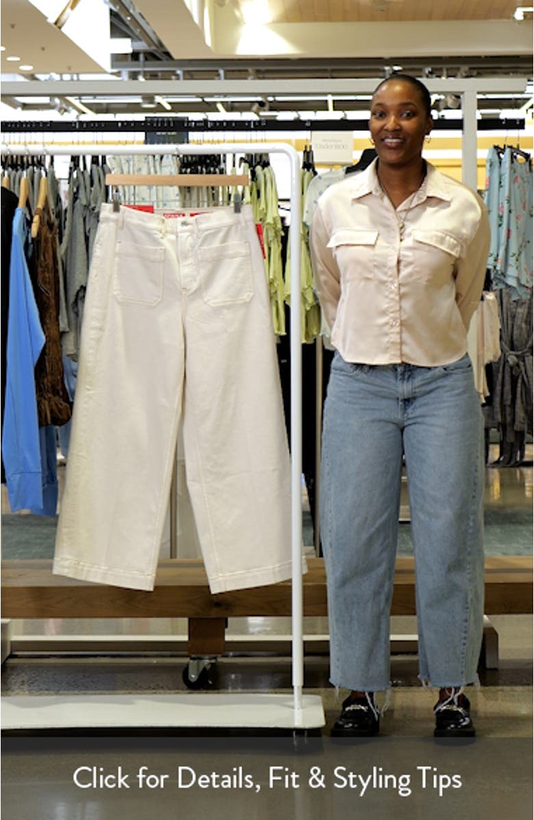 SPANXshape<sup>™</sup> Authentic 360 Patch Pocket Crop Wide Leg Jeans, sales video thumbnail