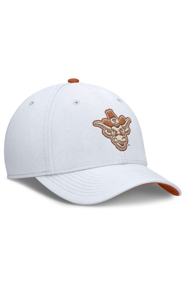 Nike Men's Nike White Texas Longhorns Legacy Rise Performance Flex Hat, Alternate, color, White