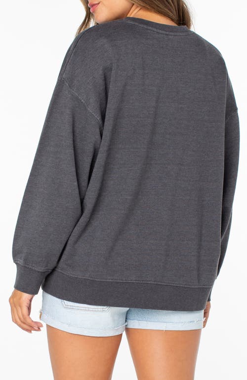 Roxy Coastal Motion Oversize Graphic Sweatshirt In Animal Print