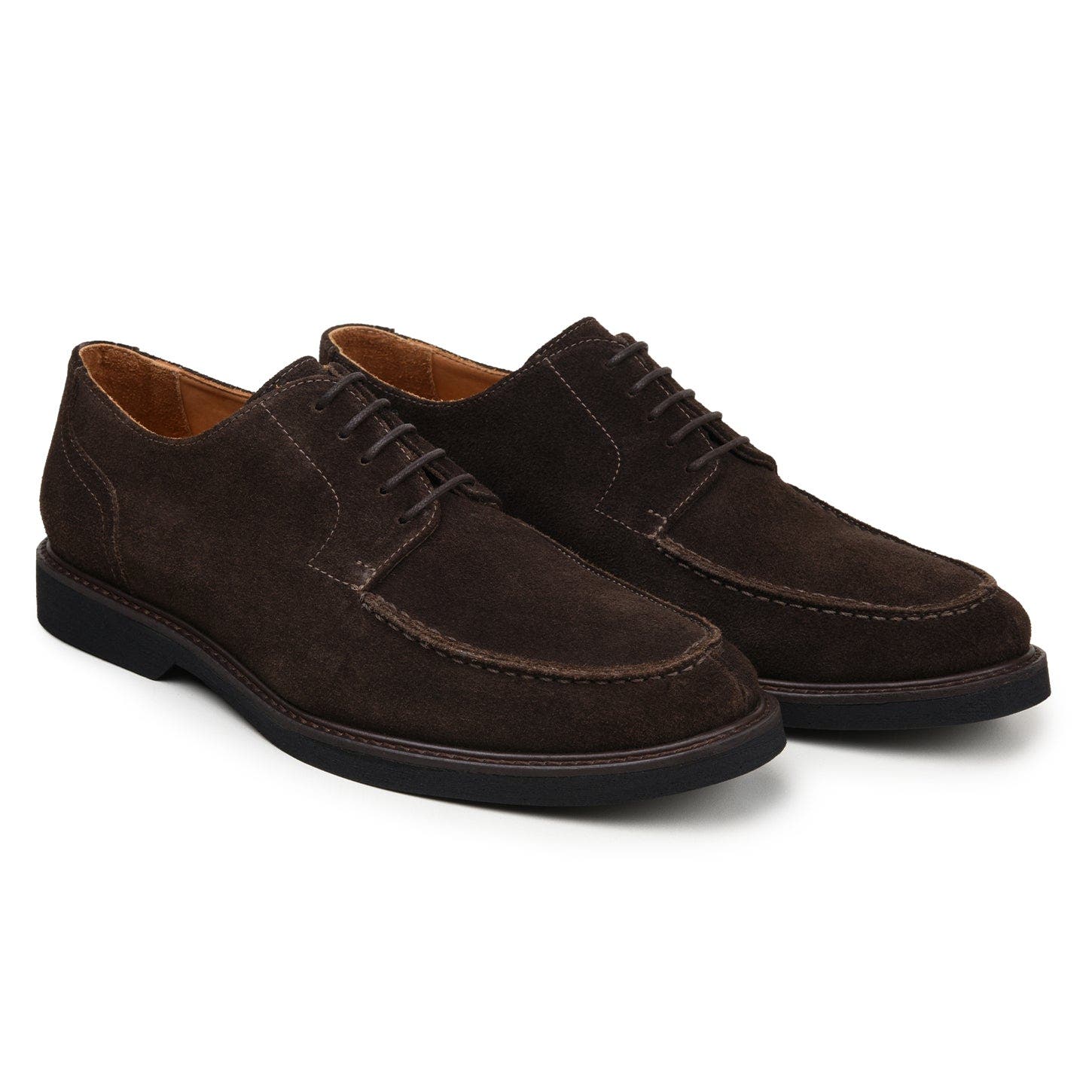 Franco Suede Split Toe Derby, Alternate, color, Chocolate Brown