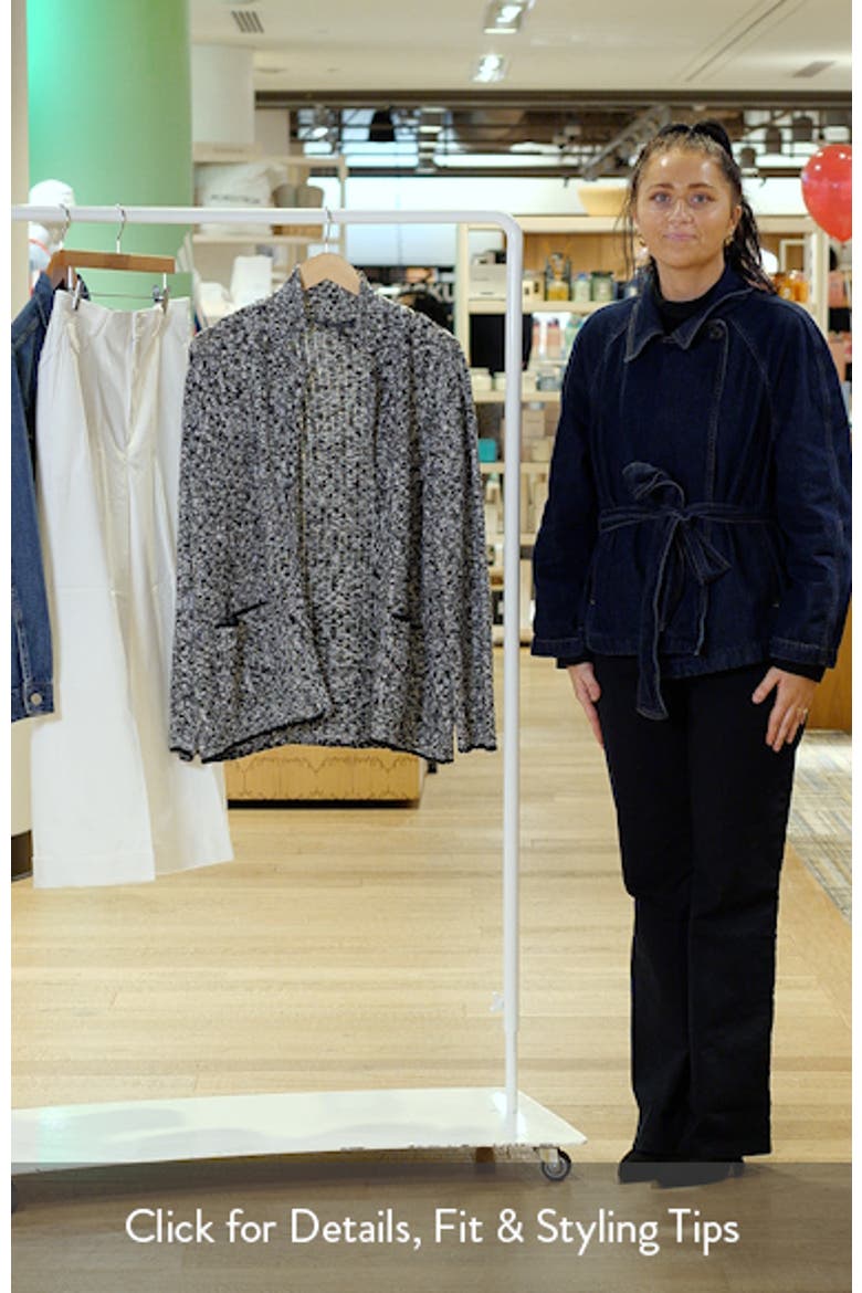 Notch Collar Organic Cotton Blend Jacket video