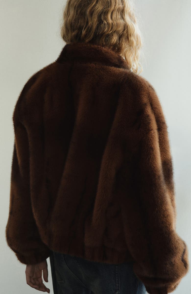 MANGO Faux Fur Jacket, Alternate, color, 