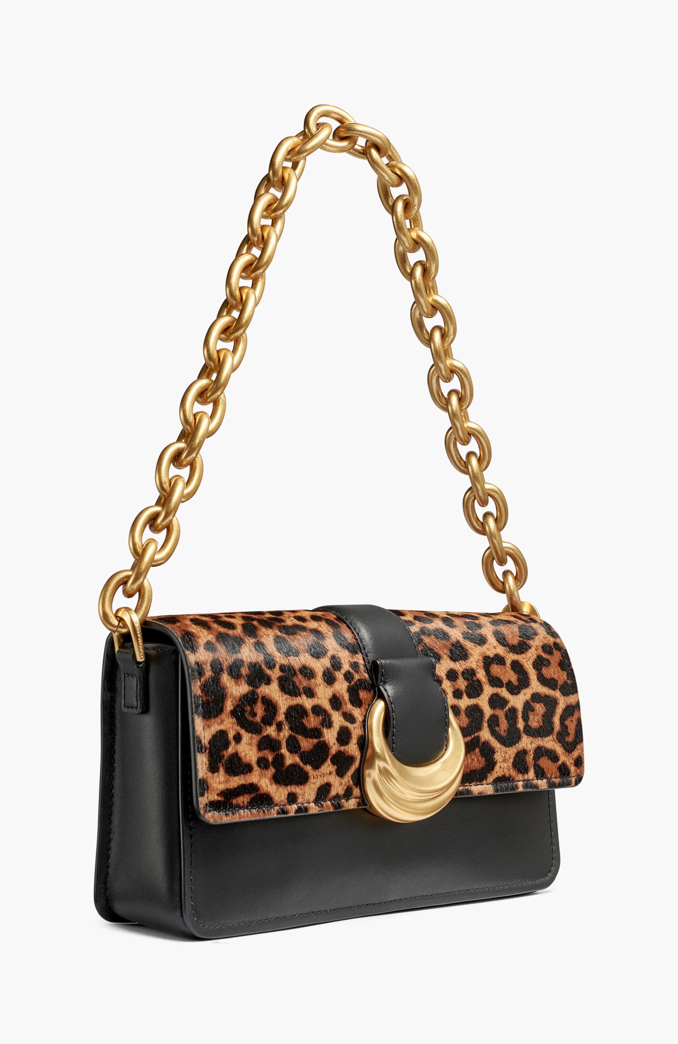 Donna Karan New York Valley Stream Leopard Shoulder, Alternate, color, 