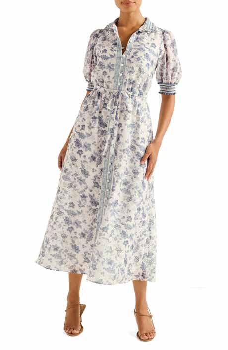 Ever New Rochelle Floral Midi Shirtdress