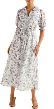 Ever New Rochelle Floral Midi Shirtdress