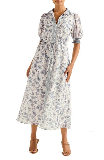 Ever New Rochelle Floral Midi Shirtdress