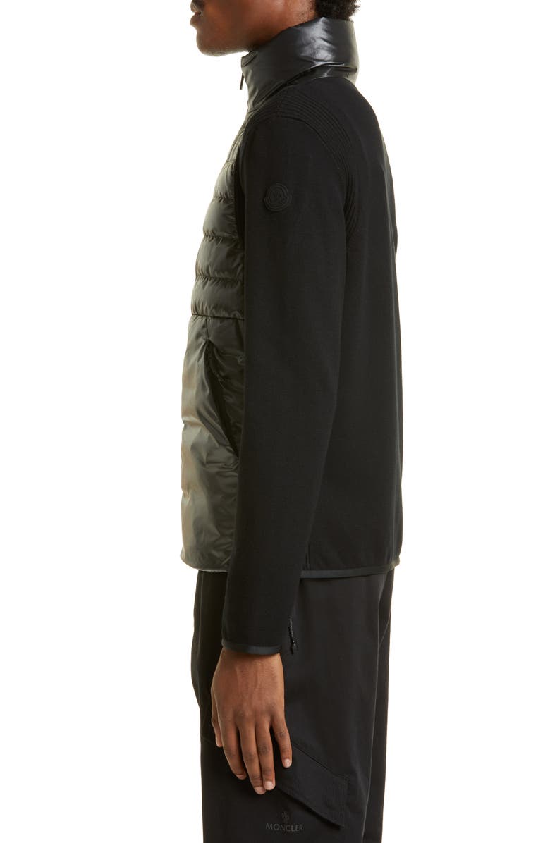 Moncler Mixed Media Down Fill Jacket, Alternate, color, 