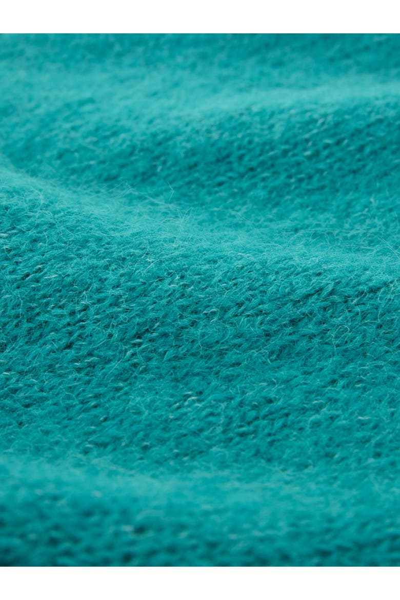 Alpaca Cott Slouch V Neck Sweater, Alternate, color, SEA GREEN