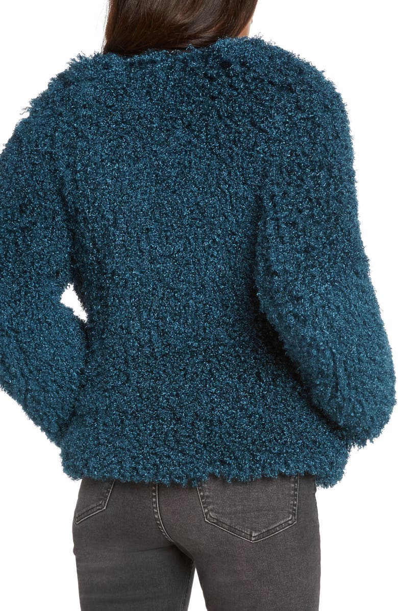 Willow & Clay Shaggy Faux Fur Jacket, Alternate, color,