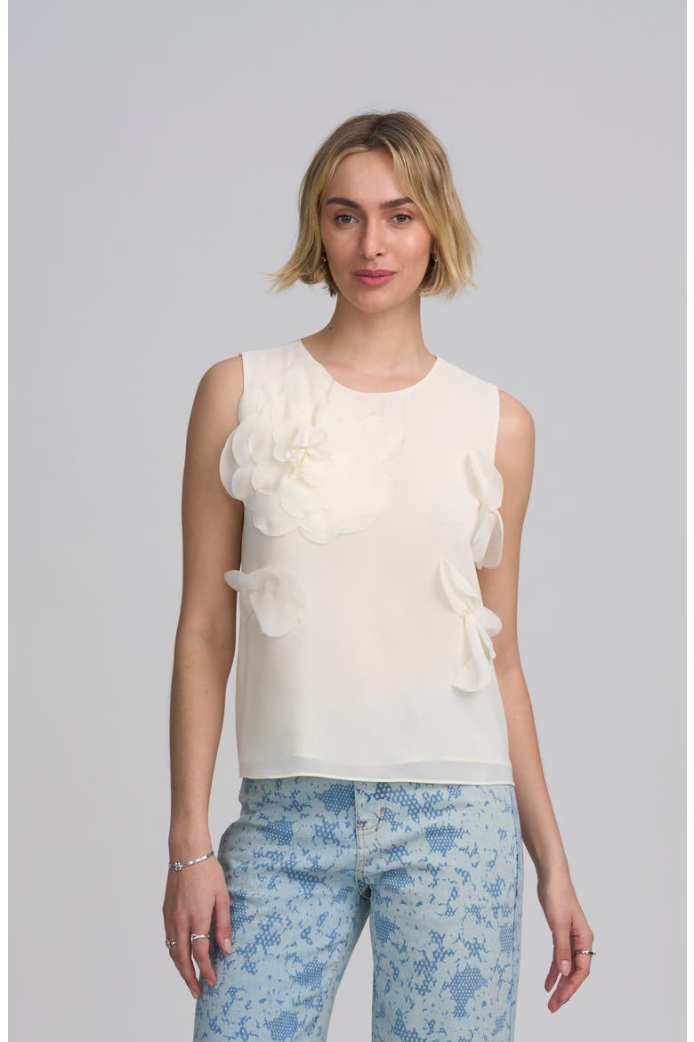 Floral Appliqué Shell, Main, color, BLUSH