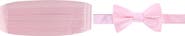 Trafalgar Sutton Solid Color Silk Cummerbund & Bow Tie Bundle