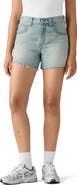 Levi's Cinch Mid Thigh Raw Hem Denim Shorts