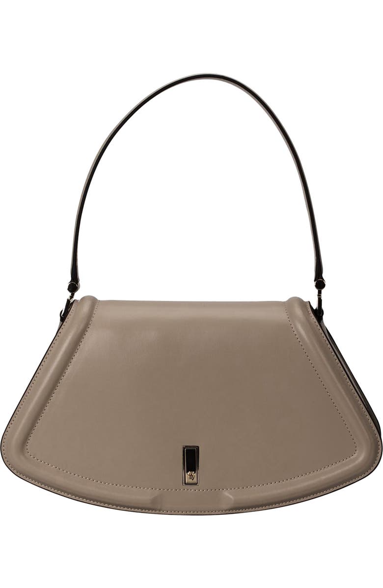 BOSS Ariell Leather Shoulder Bag, Main, color, Medium Brown