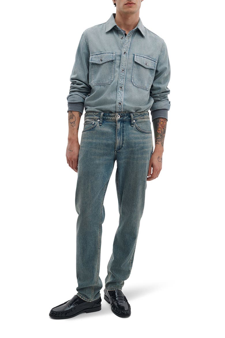 Infuse Denim Button-Up Shirt, Alternate, color, SALTAIRE