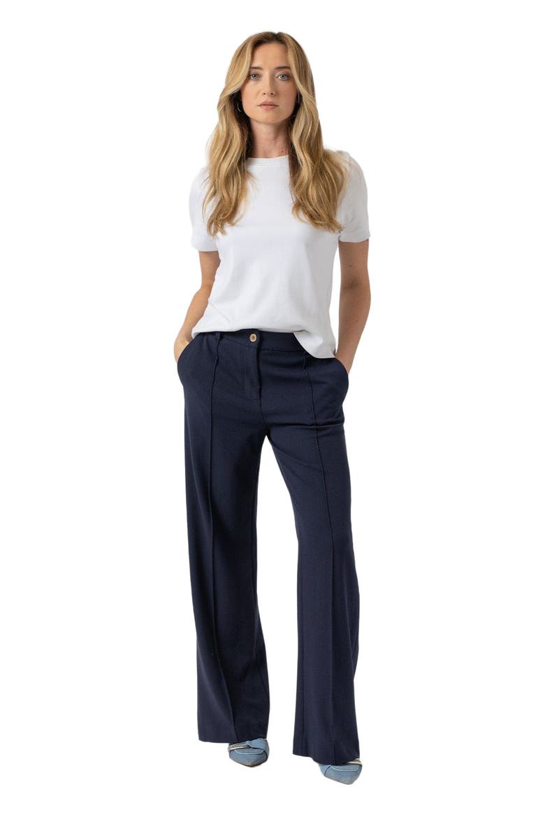 Cambridge Tailored Wide Leg Pant, Alternate, color, Blue