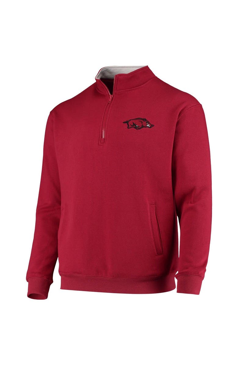 COLOSSEUM Men's Colosseum Cardinal Arkansas Razorbacks Tortugas Logo Quarter-Zip Jacket, Alternate, color, Cardinal