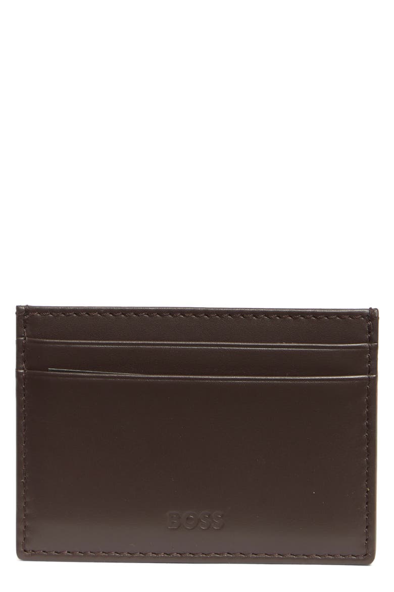 Randy Card Case, Main, color, DARK BROWN