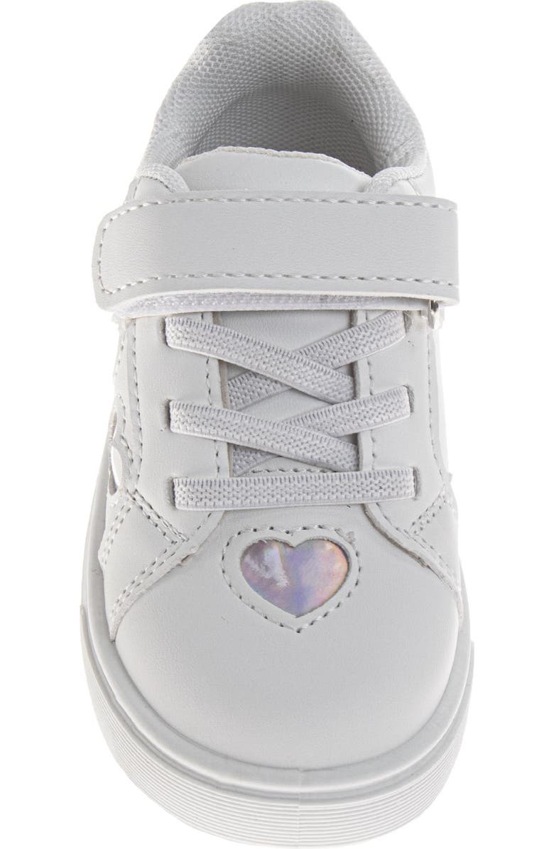 Kensie Girl Sneaker Girls, Alternate, color, White/Silver