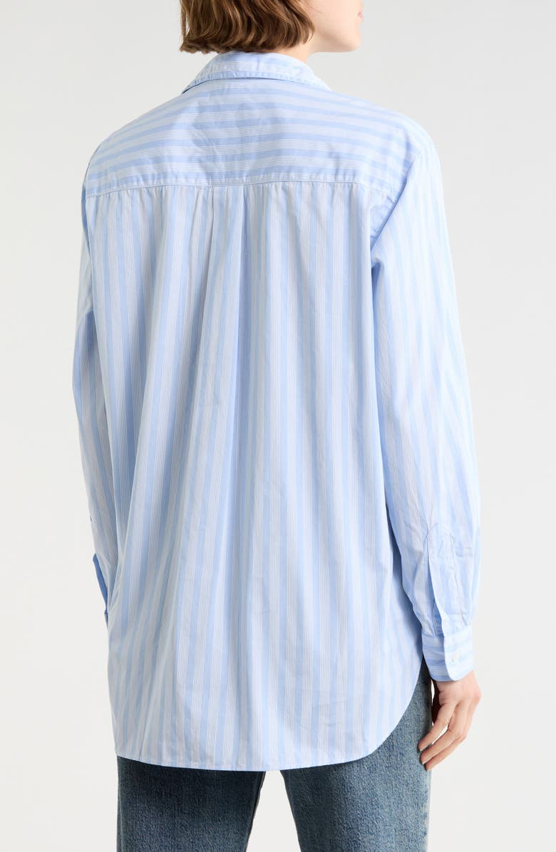 Frank & Eileen Joedy Stripe Cotton Button-Up Shirt, Alternate, color, Light Blue Multi Stripe
