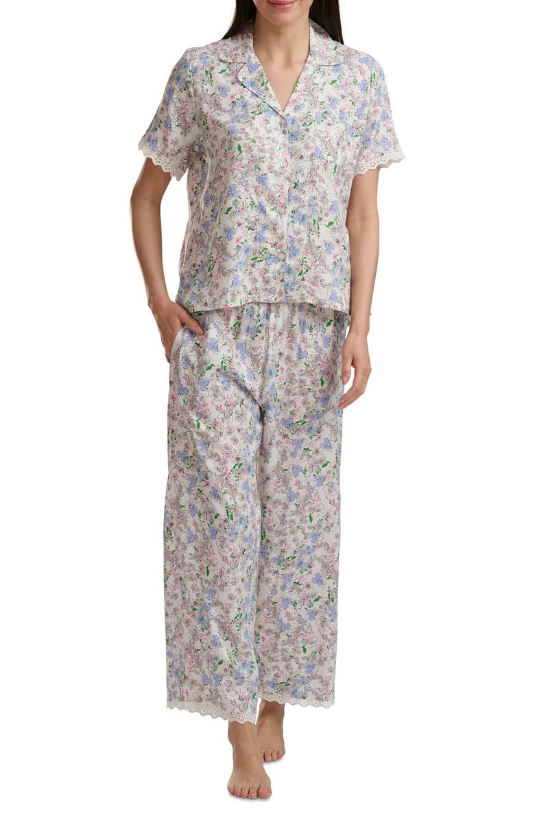 Splendid Notch Collar Crop Pajamas, Alternate, color,