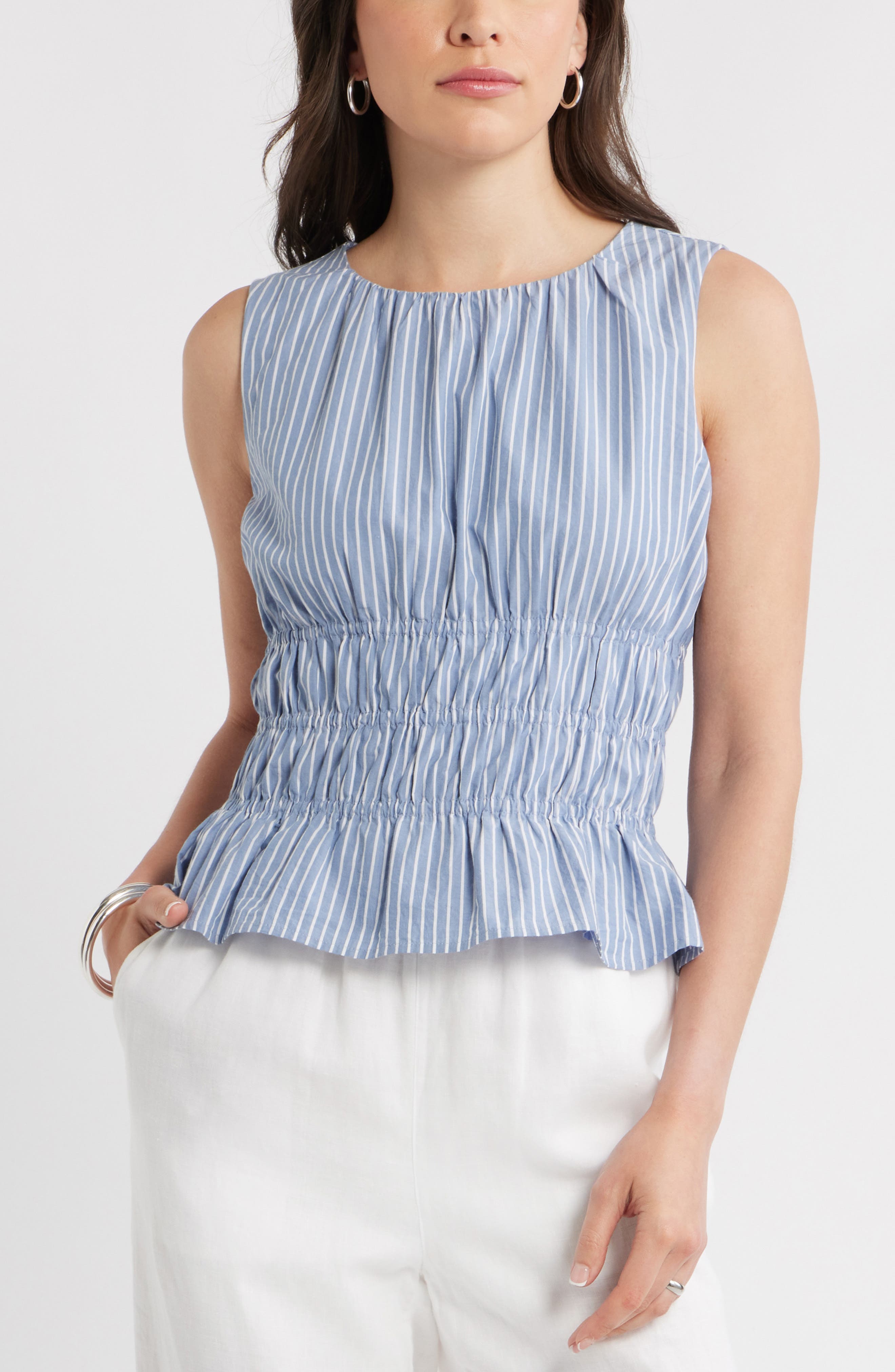 selected BLUE BEYOND CORA STRIPE