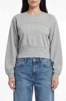 BLUEGREY Back Buckle Pullover Sweater