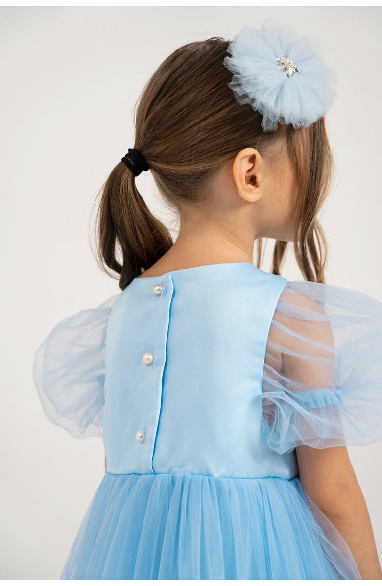 Mini Celebrities Frozen Maxi Tulle Dress, Alternate, color, Frozen Blue