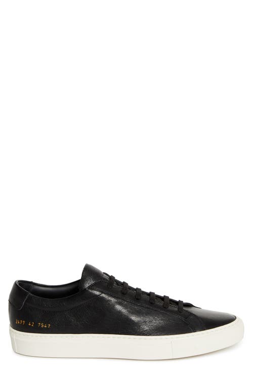 Common Projects Original Achilles Low Suede Sneakers In Black