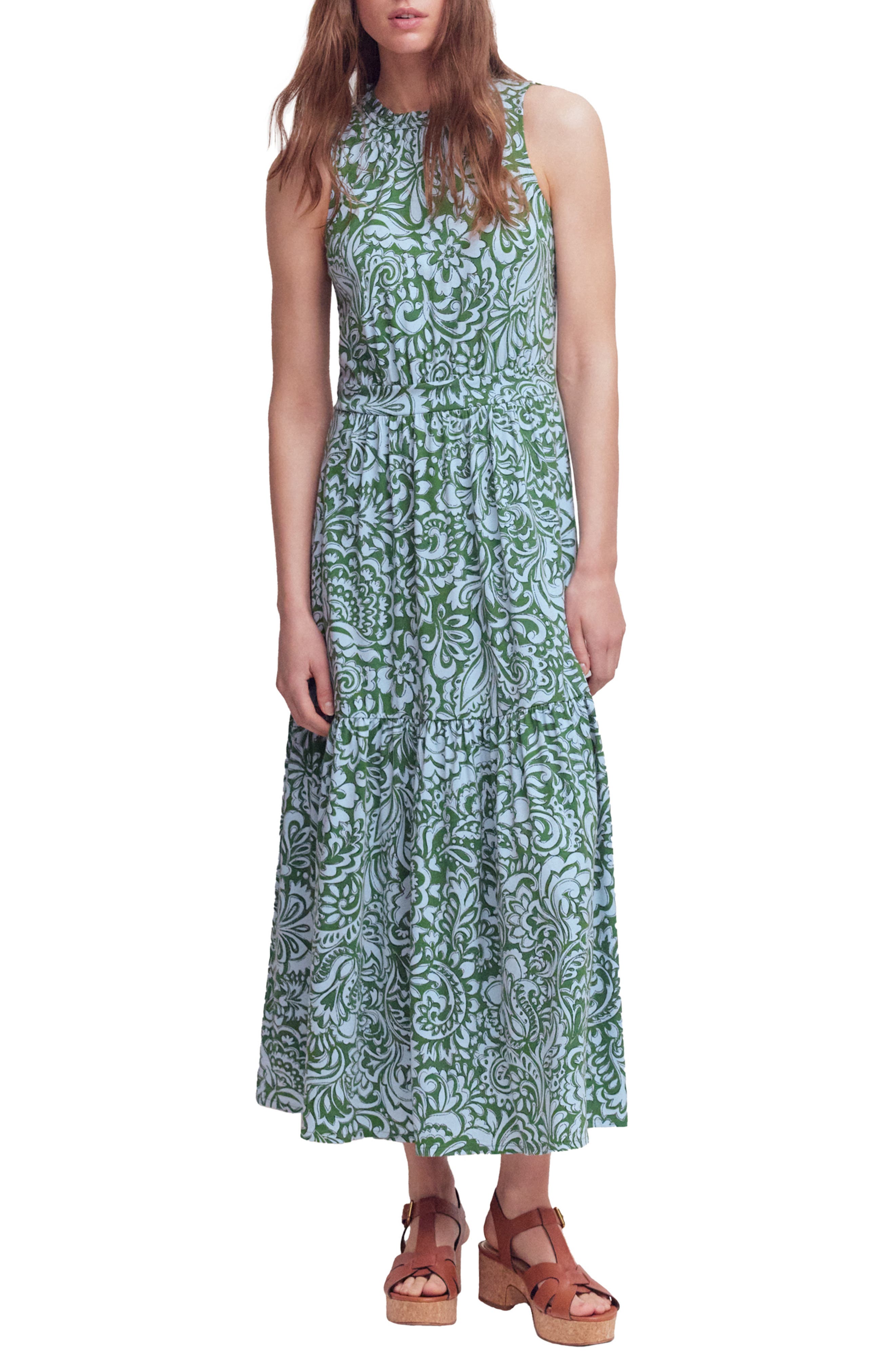 Camalie Tiered Jersey Maxi Dress