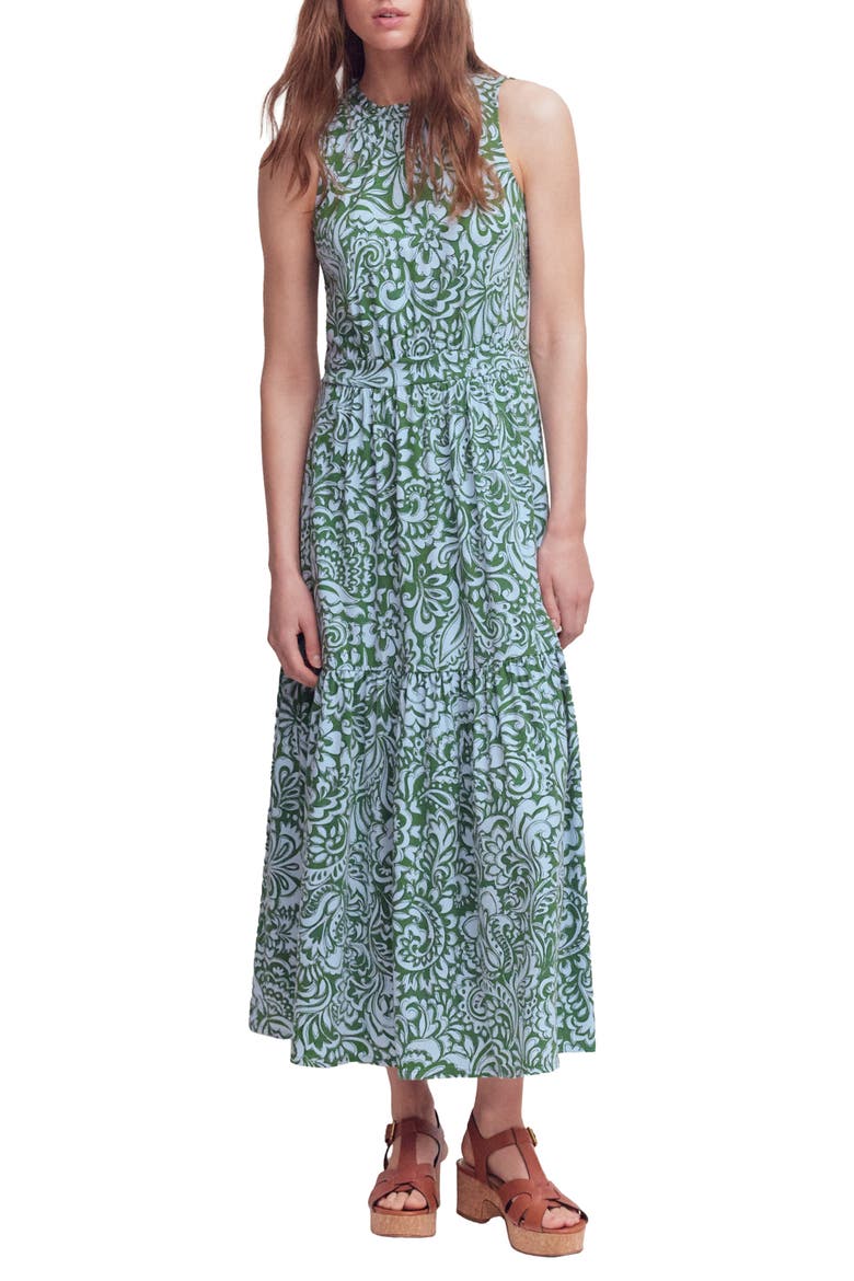 tiered jersey maxi dress Boden Women's Camalie Jersey Maxi Dress in Green