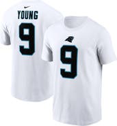 Nike Men's Nike Bryce Young White Carolina Panthers 2023 NFL Draft First Round Pick Player Name & Number T-Shirt