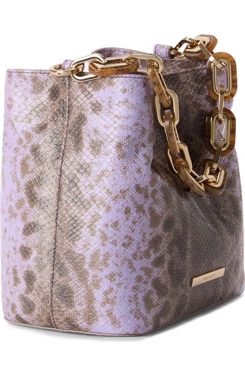 Brahmin Mod Mini Amelia Croc Embossed Leather Top Handle Bucket Bag, Alternate, color,