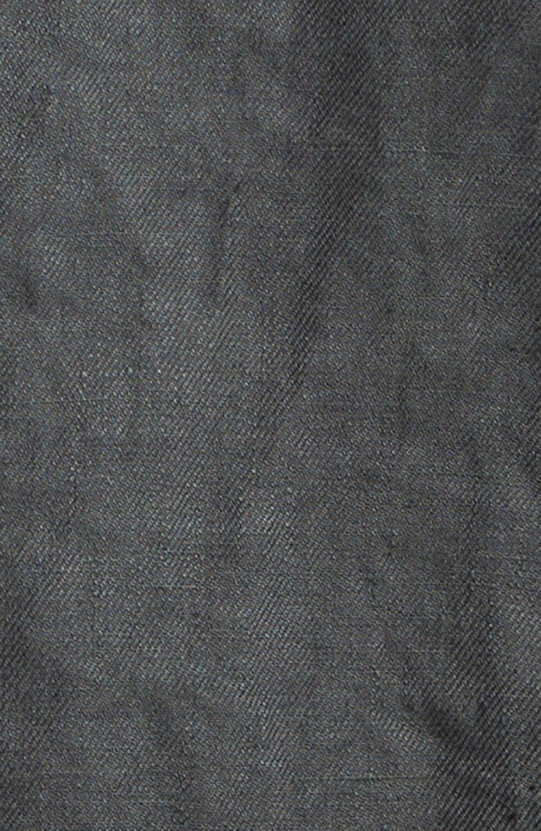 Undercover Linen Denim Jacket, Alternate, color, Khaki Gray