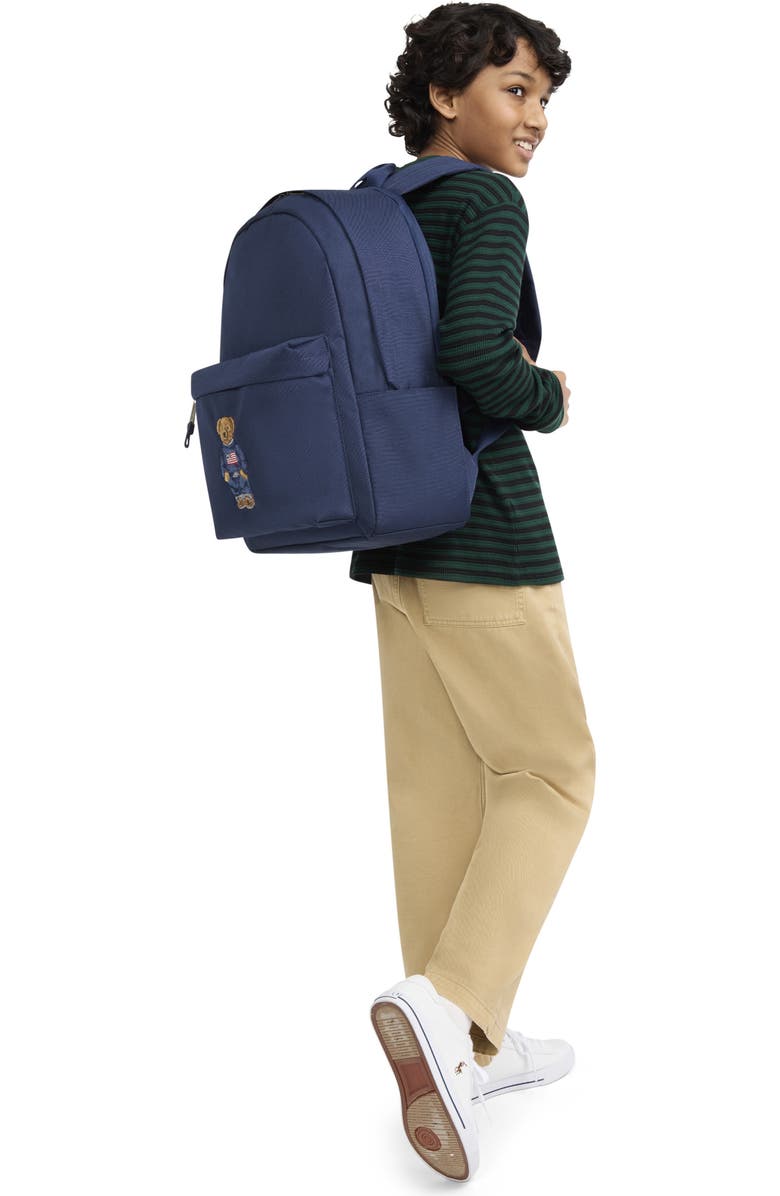 Polo Ralph Lauren Kids' Polar Bear Backpack, Alternate, color, Newport Navy