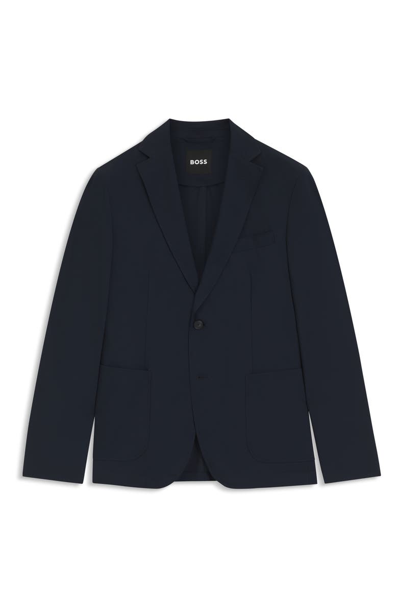 BOSS Hanry Slim Fit Stretch Twill Sport Coat, Alternate, color, Dark Blue