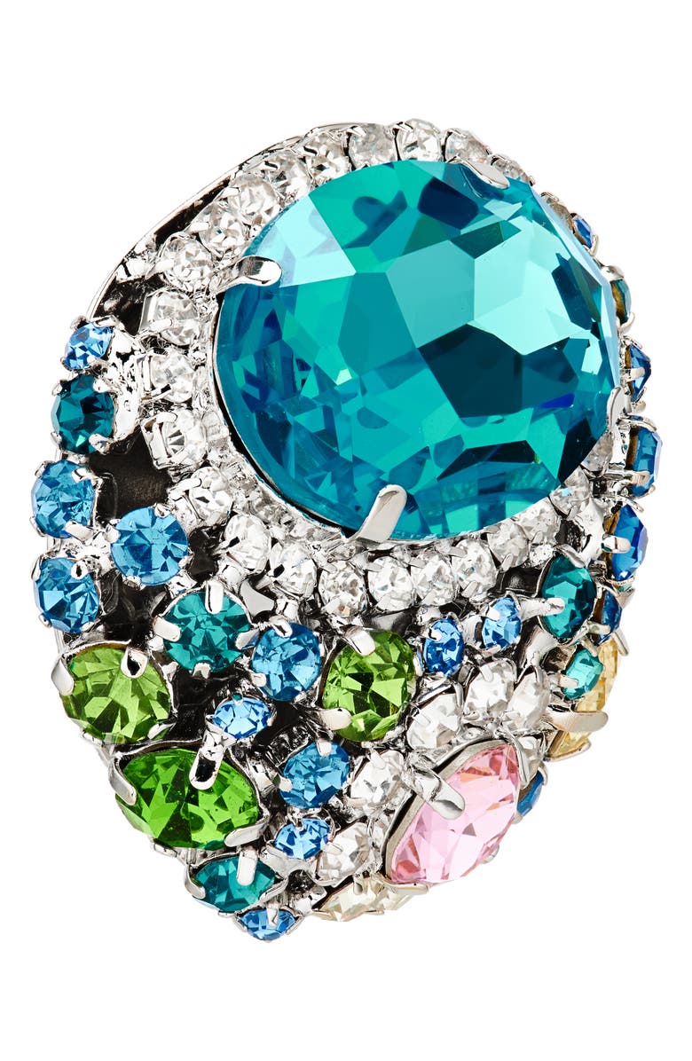 Area Crystal Cluster Stud Earrings, Alternate, color, 