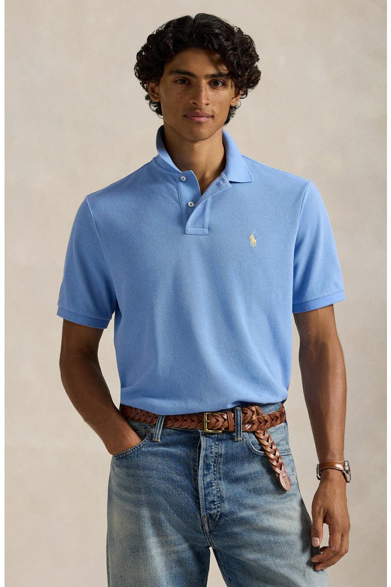 The Iconic Cotton Mesh Polo, Alternate, color, BRISTOL BLUE/ C1359