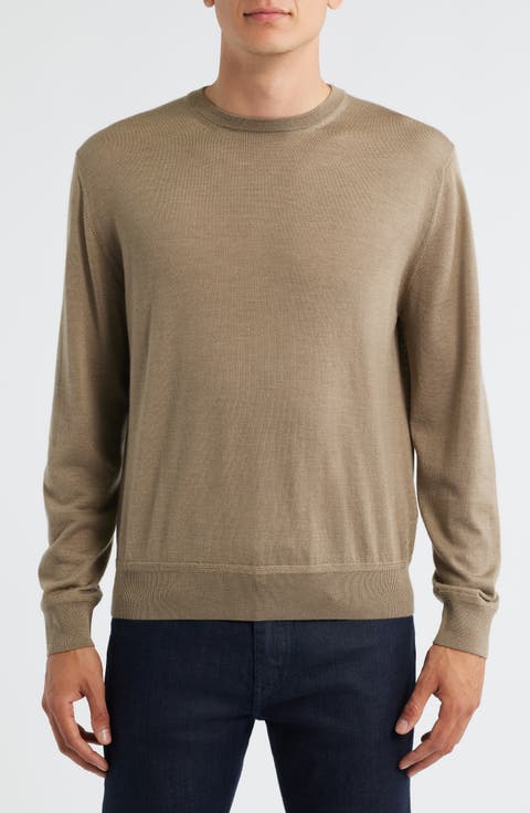 Wool, Silk & Cashmere Crewneck Sweater
