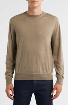 Canali Wool, Silk & Cashmere Crewneck Sweater
