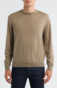 Canali Wool, Silk & Cashmere Crewneck Sweater