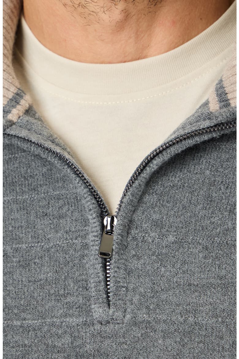 Poggio Quarter Zip Sweater, Alternate, color, GREY