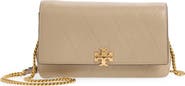 Tory Burch Charlie Quilted Leather Wallet on a Chain