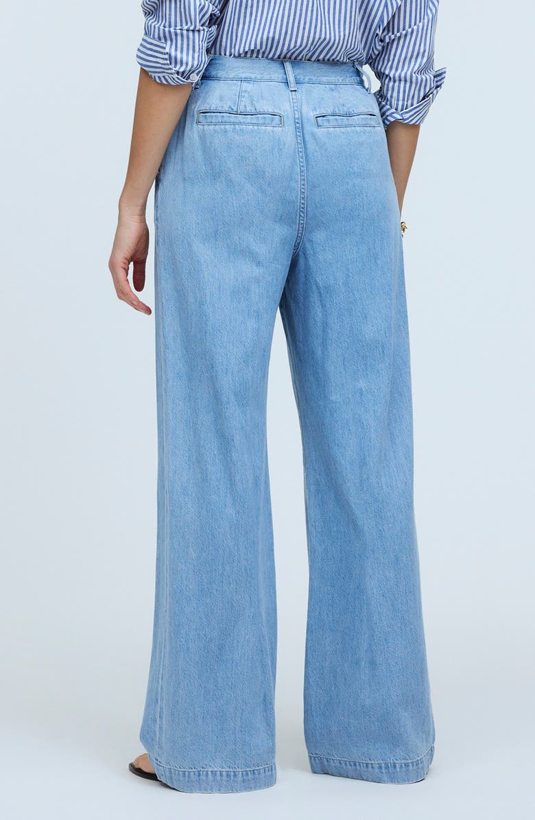 Madewell The Harlow High Waist Wide Leg Jeans, Alternate, color, Benicia Wash