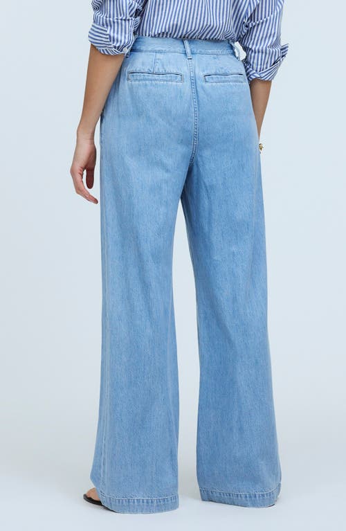Madewell The Harlow High Waist Wide Leg Jeans In Benicia Wash