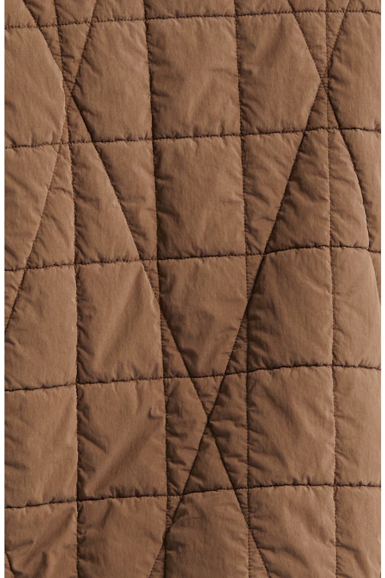 Short Cotton & Nylon Parka, Alternate, color, UMBER