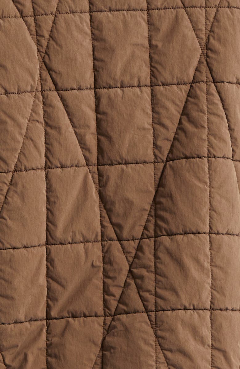 Stone Island Short Cotton & Nylon Parka, Alternate, color, Umber