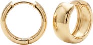 ARGENTO VIVO Chunky Huggie Hoop Earrings